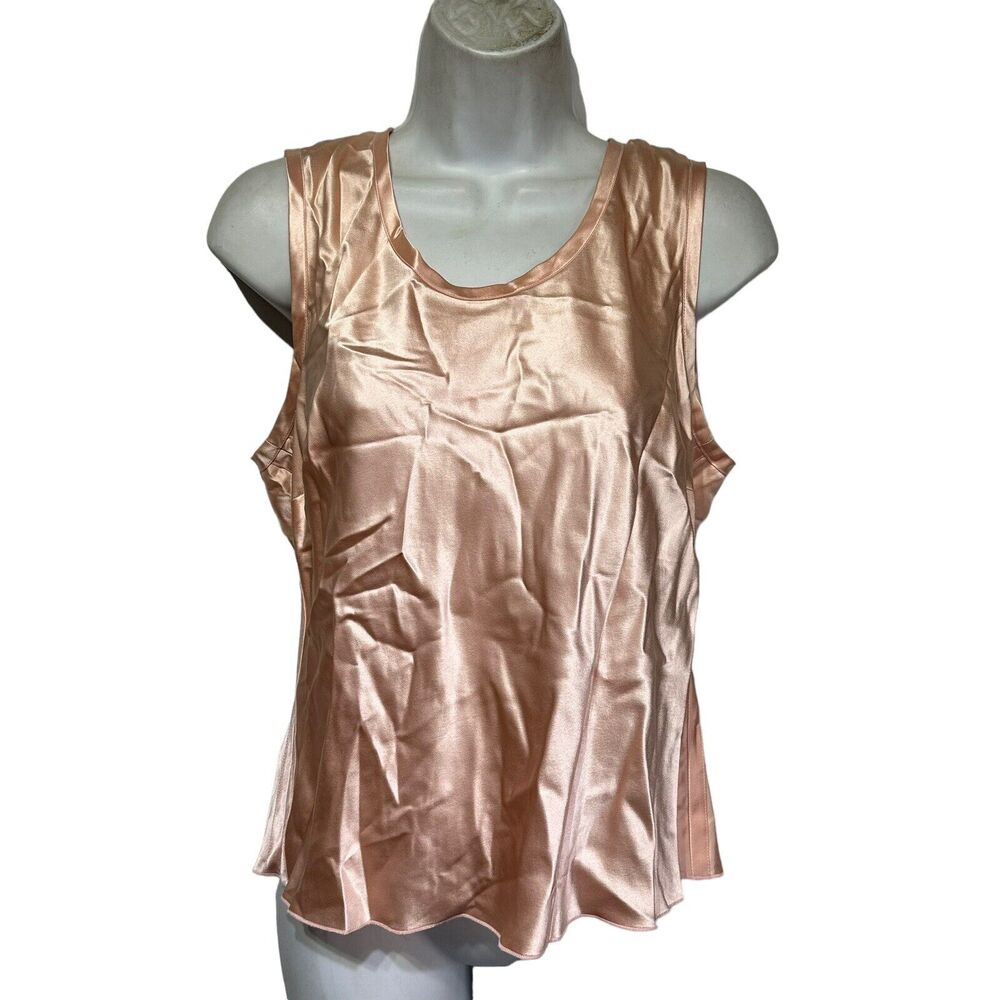 hilfiger 100% silk pink cami Size L
